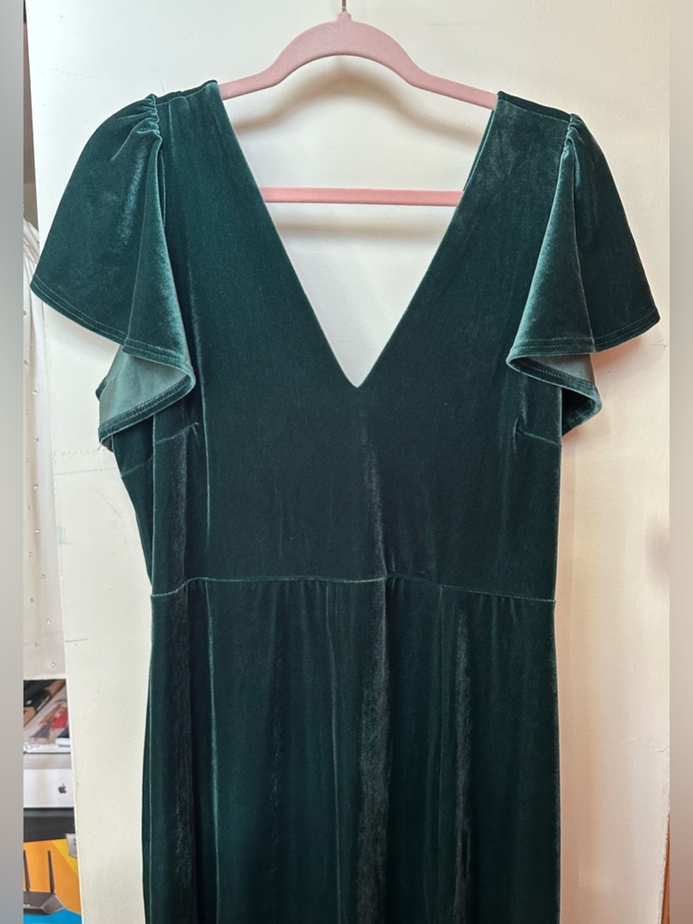 NWT Birdy Grey Hannah Velvet Maxi Dress Emerald Green - Picture 12 of 15